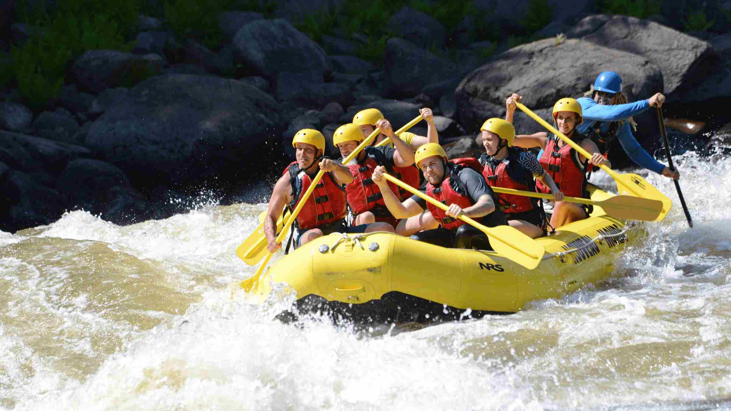 Half Day Adventure raft on rapids